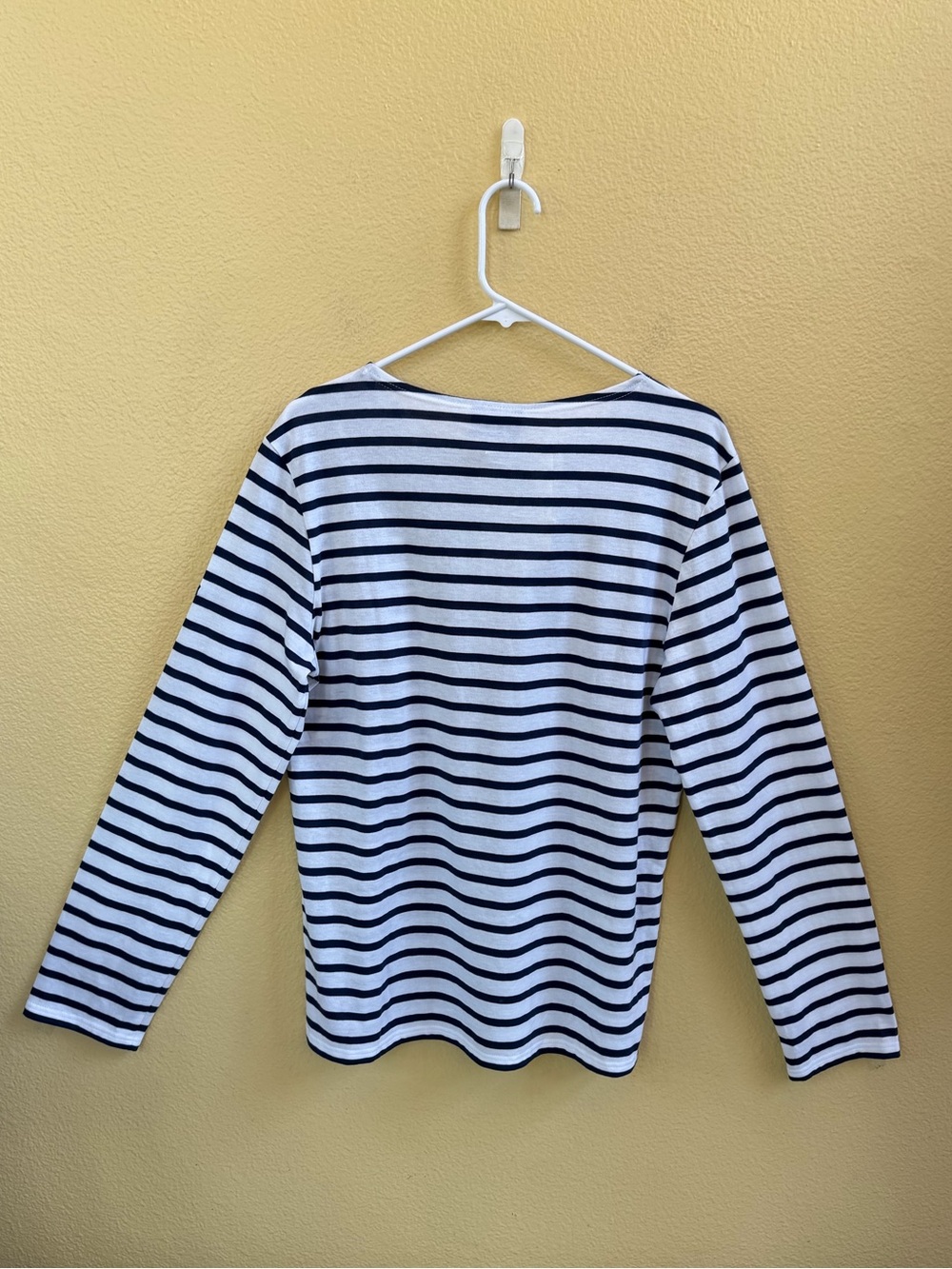 NWT! Saint James Minquiers Modern Breton Stripe Shirt Navy/White Large - Picture 7 of 10